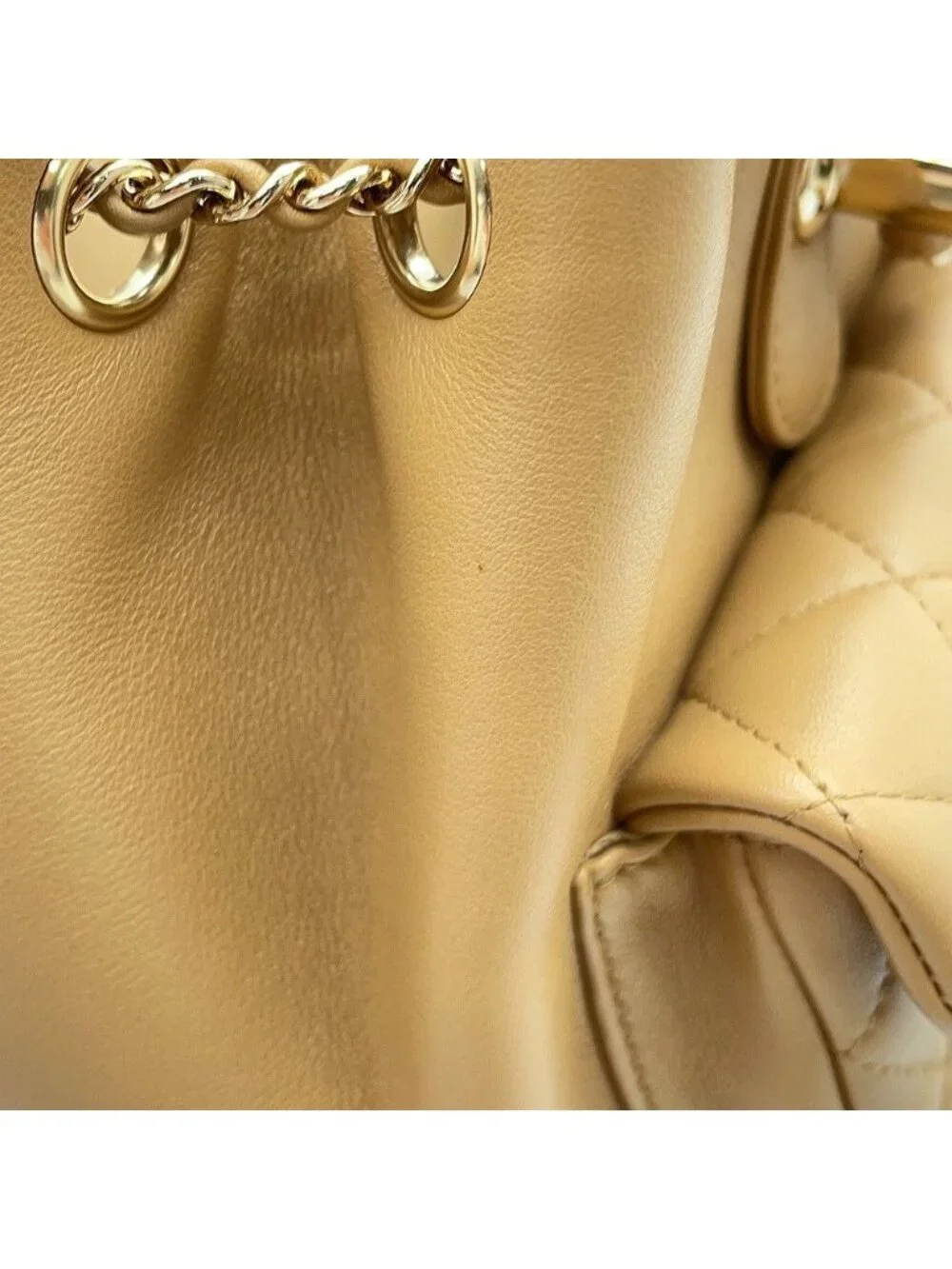 Chanel Backpack Quilted CC Logo Lambskin